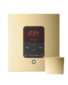 Mr. Steam MSITPLUSSQ-PB iTempoPlus Steam Shower Control and Aroma Designer SteamHead in Square Polished Brass