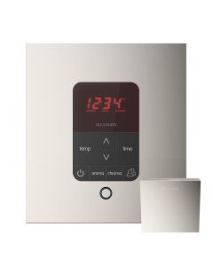 Mr. Steam MSITPLUSSQ-PN iTempoPlus Steam Shower Control and Aroma Designer SteamHead in Square Polished Nickel