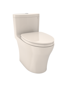 Toto MS646124CEMFGN#12 Aquia® IV One-Piece Elongated Dual Flush 1.28 and 0.9 GPF Universal Height, WASHLET®+ Ready Toilet with CEFIONTECT® in Sedona Beige