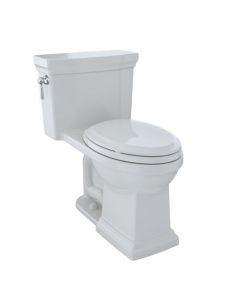 Toto MS814224CUFG#11 Promenade® II 1G® One-Piece Elongated 1.0 GPF Universal Height Toilet with CEFIONTECT in Colonial White
