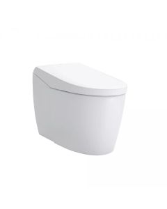 Toto Neorest Floor Mounted Dual Flush 1.0 / 0.8 GPF One Piece Elongated Chair Height Toilet with Integrated Smart Bidet Seat in Cotton White MS8551CUMFG#01