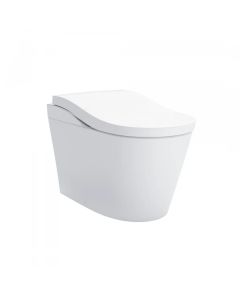 Toto MS8732CUMFG#01S Neorest® LS 0.8 / 1 GPF Dual Flush One Piece Elongated Chair Height Toilet with Integrated Smart Bidet Seat, Auto / Tornado Flush, PREMIST, and EWATER+ in Cotton White 