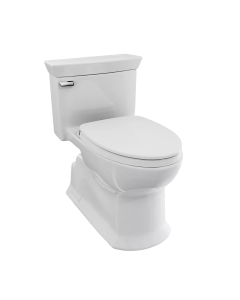 Toto MS964124CEFG#01 Soirée® 1.28 GPF Floor Mounted One Piece Elongated Toilet in Cotton White
