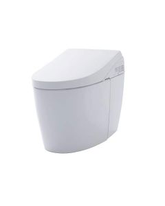 Toto MS989CUMFG#01 NEOREST AH Dual Flush 1.0 or 0.8 GPF Toilet with Intergeated Bidet Seat and EWATER+ in Cotton White