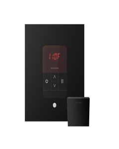 Mr. Steam MSITEMPOSQ-MB iTempoplus Square Steam Shower Control in Matte Black
