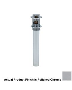Mountain Plumbing MT741/CPB EZ-CLICK™ Soft Touch Round Bathroom Sink Drain with Overflow in Polished Chrome