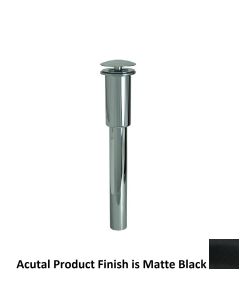 Mountain Plumbing MT744-2/MB Round Bathroom Sink Drain without Overflow and Stationary Dome Style in Matte Black