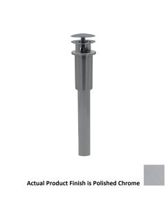 Mountain Plumbing MT744-3/CPB Round Bathroom Sink Drain with Overflow and Stationary Dome Style in Polished Chrome