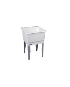 Mustee 14 23" Utilitub Co-Polypure Laundry Tub in White