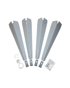 Mustee 18.300FK Floor Mounting Hardware (4) Steel Legs and (1) Parts Kit for Mustee Laundry Tubs