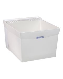 Mustee 19W UTILATUB®  20" W X 24" L X 14" D 18 Gallons Wall Mounted Laundry Sink in White