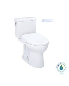 Toto MW4544726CUFG#01 Drake® II 1G® Elongated Washlet®+ S7 1.0 GPF Two-Piece Toilet with EWATER+ Contemporary Bidet Seat in Cotton White