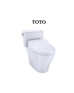 Toto MW6423056CEFG#01 WASHLET+ Nexus One-Piece Elongated 1.28 GPF Toilet with S550e Bidet Seat in Cotton White