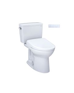 Toto MW7764736CSG#01 Drake® WASHLET®+ 1.6 GPF Two-Piece Elongated  Toilet with S7A Contemporary Bidet Seat in Cotton White