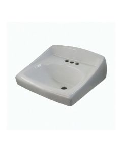 Sloan 3873003 SS-3003 Vitreous China Wall-Mounted Backsplash Lavatory in White