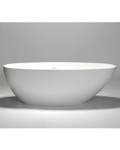Blu Bathworks BT04080201M 71" Blu Stone Freestanding Bathtub in White