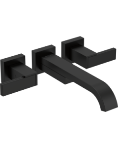 Brizo T70480-BLLHP Siderna Two Handle Wall Mount Tub Filler 2-3/4" H in Matte Black