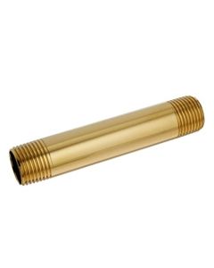 McGuire N050040PB 1/2" X 4" Nipples in Polished Brass