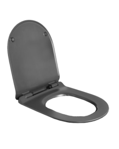Lacava N5051CW-MB Navi Soft-Closing Replacement Seat for Toilet in Matte Black