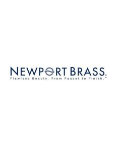 Newport Brass 1003/01 Wall Mounted Lavatory Faucet, Less Drain in Forever Brass