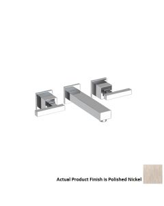 Newport Brass 3-2031/15S Cube 2 Satin Nickel Wall Mount Lavatory Faucet Only (Rough Sold Separately)