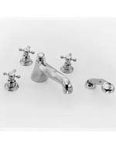 Newport Brass 3-927/26 Roman Tub Trim w/Cross Handles And Handshower in Polished Chrome