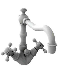 Newport Brass 932/10B 932/ORB Double Handle Single Hole Lavatory Faucet W/ Metal Cross Handles in Oil Rubbed Bronze - Hand Relieved