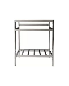 Empire NSB24-SN New South Beach 18 1/2" H X 23" X 32 1/2" D Contemporary Vanity with Bottom Shelf and Tribeca Sinktop Compatible in Satin Nickel