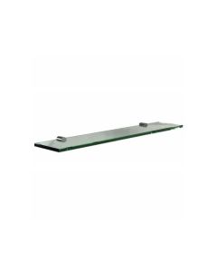 Frost Design O1108 Shelf with Holders Clear Glass in Polished Chrome