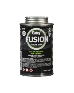 Oatey 32192 Fusion 10 OZ Single-Step Self Priming Clear PVC Cement