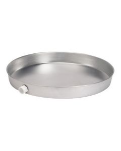 Oatey 34079 18" Diameter Aluminum Water Heater Pan with 1" to 1-1/2" PVC Adapter