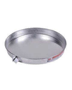 Oatey 34151 20" Diameter Aluminum Water Heater Pans with 1" to 1-1/2" PVC Adapter