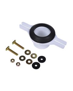 Oatey 43543 2" PVC Horizontal Adjustable Spigot Urinal Flange Kit in White