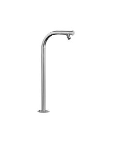 Outdoor Shower Company FTA-301-FAU-M Spring Free Standing Single Supply Faucet with Aerating Screen in Mirror