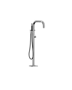 Outdoor Shower FTA-B40V-HCHS-S Boss Free Standing Hot and Cold Tub Filler - Hand Spray in Satin