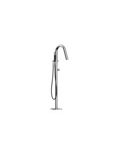 Outdoor Shower Company FTA-CS40V-HCHS-S Twiggy Free Standing Hot & Cold Tub Filler - Hand Spray in Satin