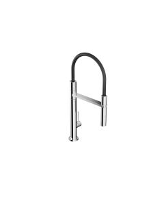 Outdoor Shower FTA-K35S-HCHS-S Waterline Hot and Cold Single Handle Faucet with Prerinse Dual Spray (single hole installation) in Satin