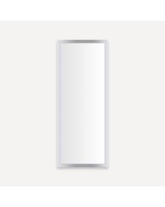 RobernPC1230D4TLE76 Profiles Framed Cabinet, 12" W X 30" H X 4" D, Chrome, Electrical Outlet, USB Charging Ports, Left Hinge
