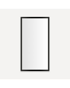 Robern PC1630D4TLE83 Profiles 16" W X 30" H X 4" D Medicine Cabinet, Electrical Outlet, USB Charging Ports, Left Hinge in Matte Black
