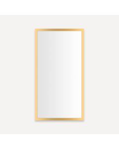 Robern PC1630D4TNN82 Profiles 16" W X 30" H X 4" D Framed Medicine Cabinet in Matte Gold and Non-Electric with Reversible Hinge (Non-Handed)