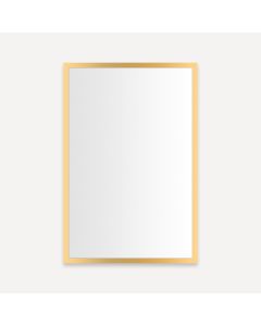 Robern PC2030D4TRE82 Profiles 19-1/4" L X 30" H X 4" D Framed Cabinet Right Hinge with Electrical Outlet in Matte Gold