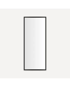Robern PC2048D4TLE83 Profiles 20" W X 48" H X 4" D Medicine Cabinet, Electrical Outlet, USB Charging Ports, Left Hinge in Matte Black