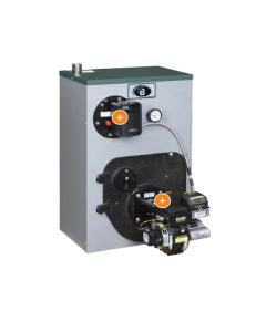 Peerless 14358 WBV-E-03-SPT WBV® Series 147 Input MBtu, 85.6% AFUE Residential Oil-Fired Steam Boiler with Burner and Tankless Coil (Packaged)