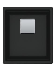 Franke PKG11014MBK Peak 16-1/8" Granite Kitchen Sink in Matte Black
