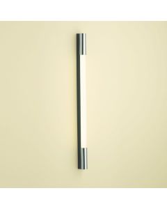 Robern PL30PBLN 1.5 Series Vertical Lighting, 1-1/2" L X 30" H X 2-1/8" W, PL Series Compatible, Fluorescent, Acrylic Shade, Black End Caps