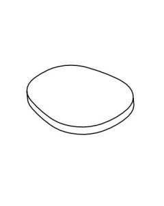 Agape .PLA0895RZ Contoured Toilet Seat in Anti-Bacterial Thermally Hardened Material with Soft Closing Mechanism