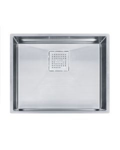 Franke PKX11021 Peak 23" L X 18" W X 10" D Rectangular Stainless Steel Undermount Single Bowl Kitchen Sink in Steel