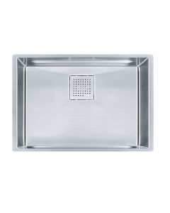Franke PKX11025 Peak 26" L x 18" W X 10" D Rectangular 16-Gauge Stainless Steel Undermount Single Bowl Kitchen Sink in Stee