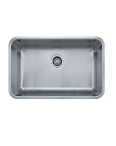 Franke GDX11028 Grande 30" L X 19" W X 9" D Rectangular Stainless Steel Undermount Single Bowl Kitchen Sink in Steel
