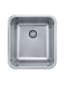 Franke GDX11015 Grande 17" L X 19" W X 9" D Undermount 18-Gauge Stainless Steel Single Bowl Prep/Bar Kitchen Sink in Steel
